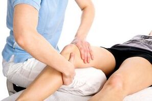 Sessão de massagem para artrose das articulações