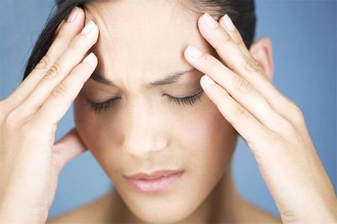 Dores de cabeça com osteocondrose cervical